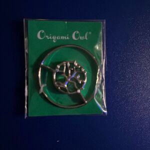 Origami Owl legacy tree Large Window Plate Silver